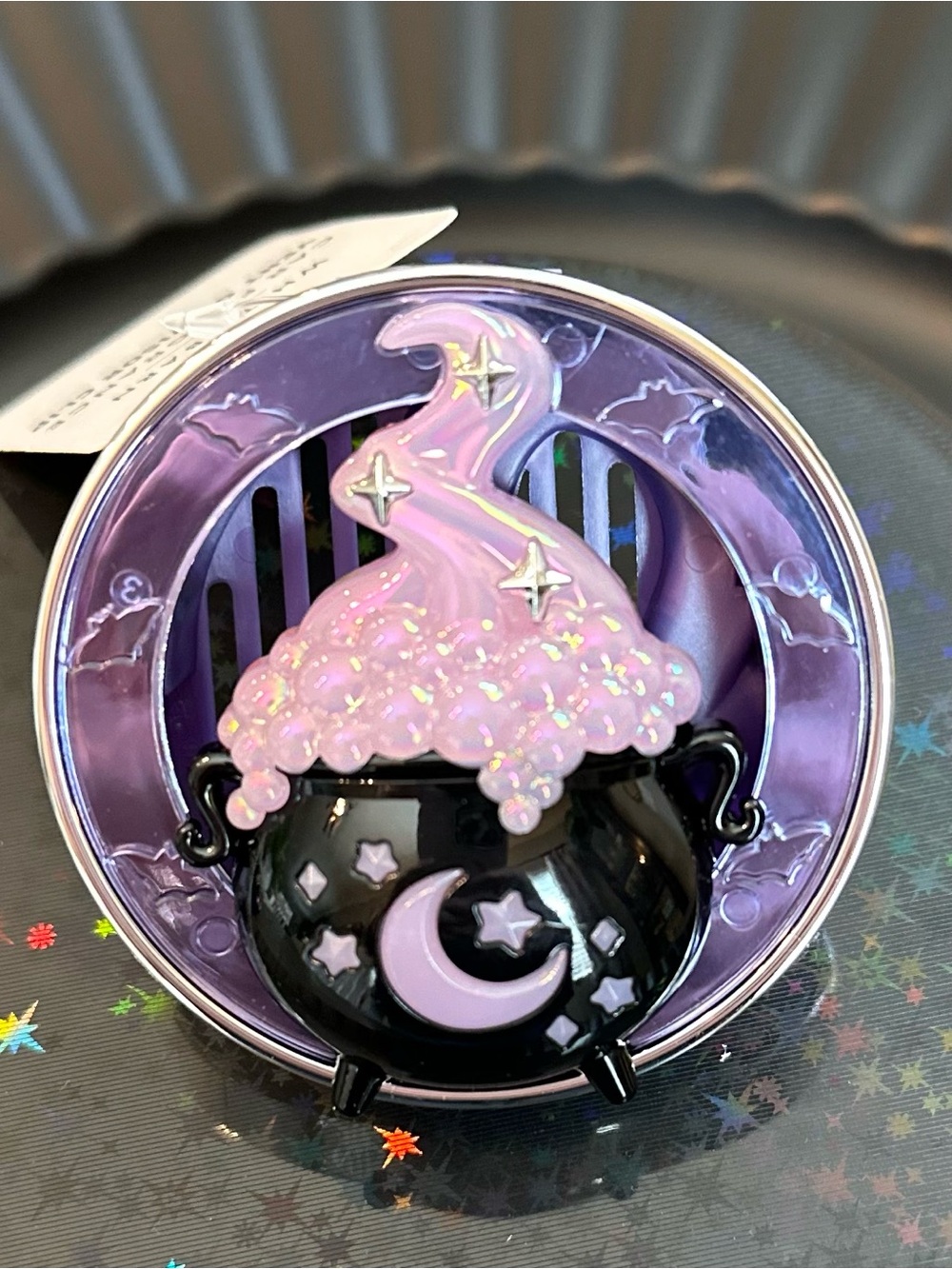 Bath & Body Works Purple Cauldron Car Fragrance Holder Visor Vent Clip 2026
